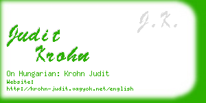 judit krohn business card